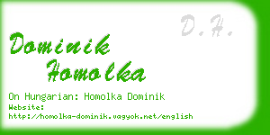 dominik homolka business card